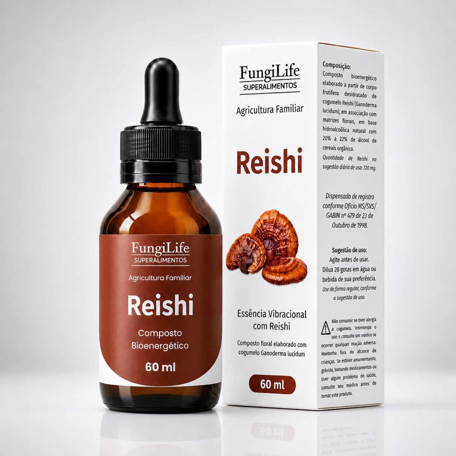 Cogumelo Reishi | Extrato Líquido 60ml