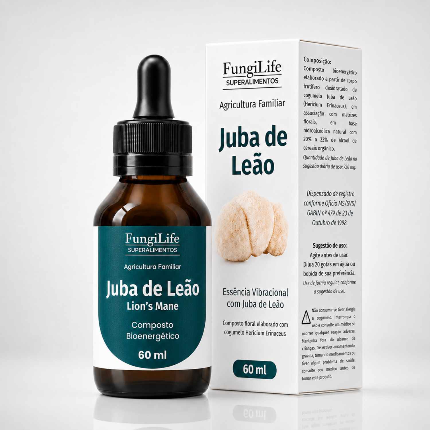 Cogumelo Juba de Leão | Extrato Líquido 60ml