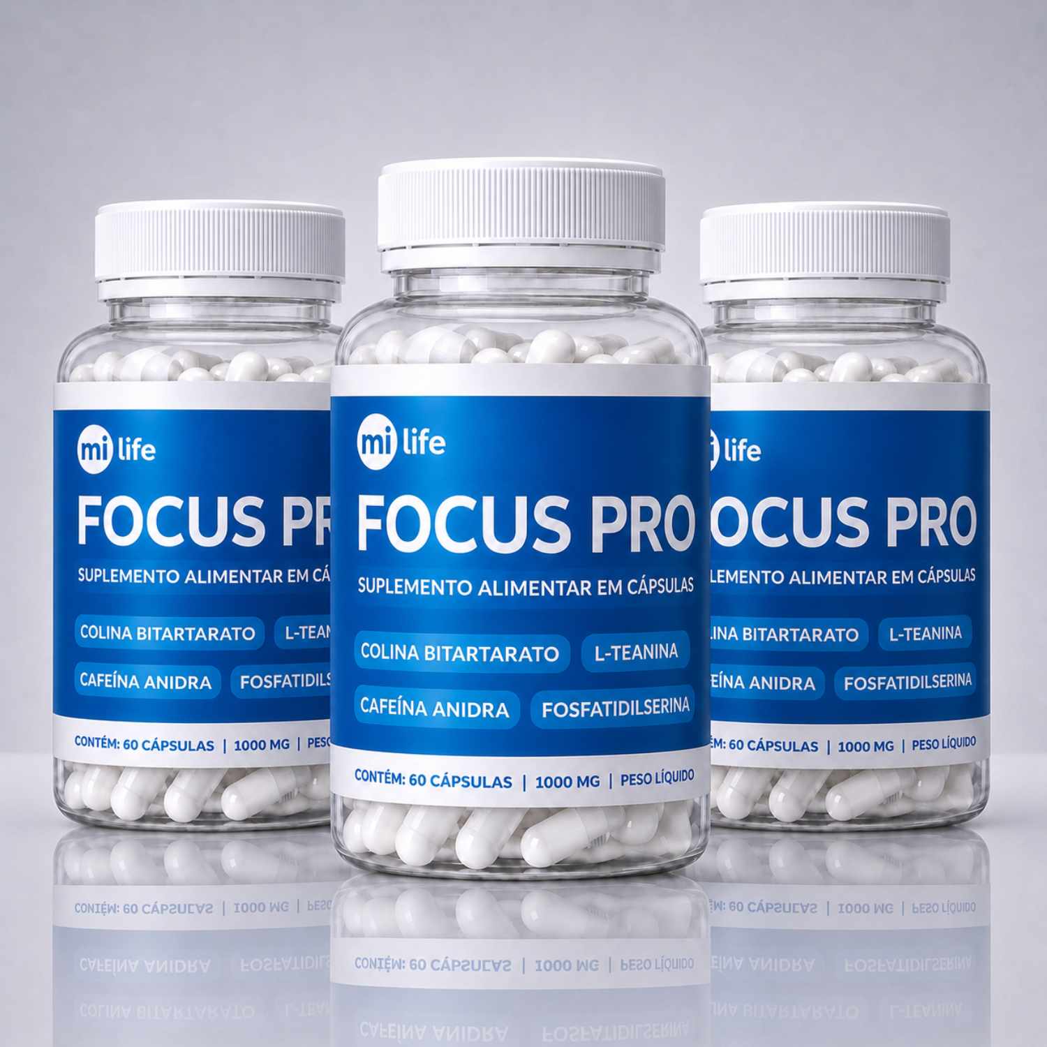 Kit 3 Focus Pro - Clareza e Foco (60 cápsulas)
