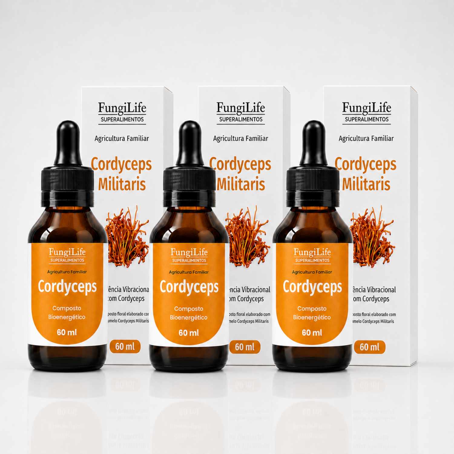Cogumelo Cordyceps Militaris | Extrato Líquido 60ml
