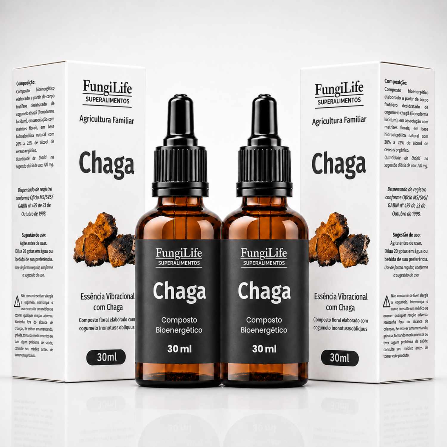 Cogumelo Chaga | Extrato Líquido 30ml