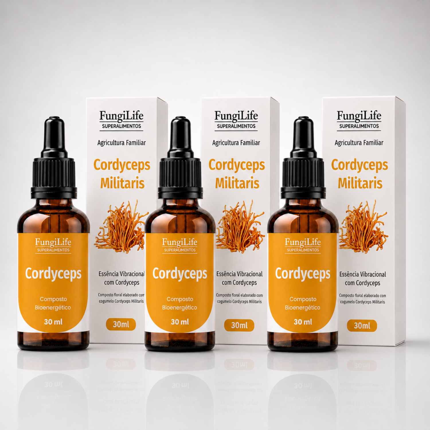 Cogumelo Cordyceps Militaris | Extrato Líquido 30ml