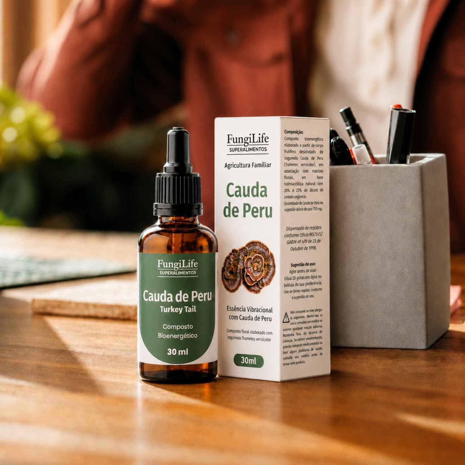 Cogumelo Cauda de Peru | Extrato Líquido 30ml