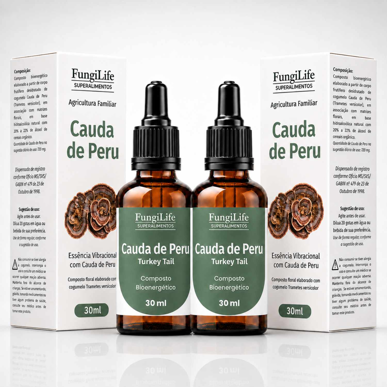 Cogumelo Cauda de Peru | Extrato Líquido 30ml